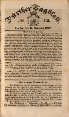 Fürther Tagblatt Dienstag 11. Dezember 1838