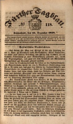 Fürther Tagblatt Samstag 15. Dezember 1838