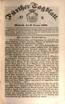 Fürther Tagblatt Mittwoch 9. Januar 1839