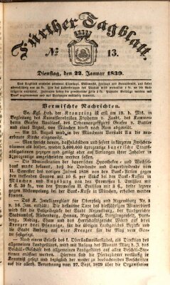 Fürther Tagblatt Dienstag 22. Januar 1839