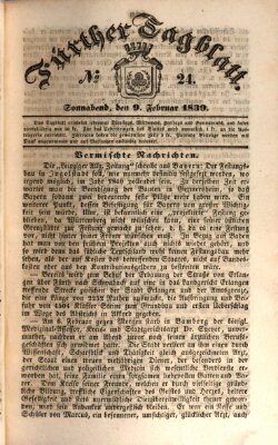 Fürther Tagblatt Samstag 9. Februar 1839