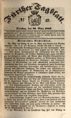 Fürther Tagblatt Dienstag 26. März 1839