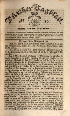 Fürther Tagblatt Freitag 10. Mai 1839