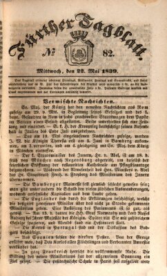 Fürther Tagblatt Mittwoch 22. Mai 1839