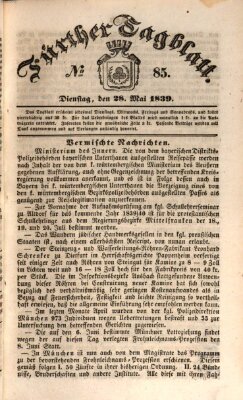 Fürther Tagblatt Dienstag 28. Mai 1839