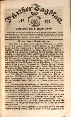 Fürther Tagblatt Samstag 3. August 1839