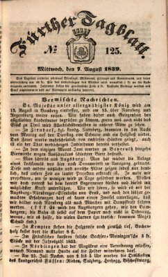 Fürther Tagblatt Mittwoch 7. August 1839