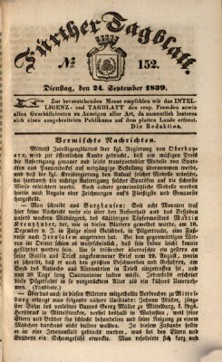 Fürther Tagblatt Dienstag 24. September 1839