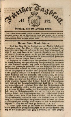 Fürther Tagblatt Dienstag 29. Oktober 1839