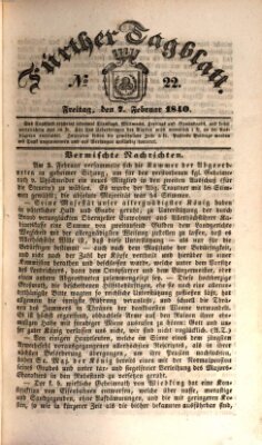 Fürther Tagblatt Freitag 7. Februar 1840