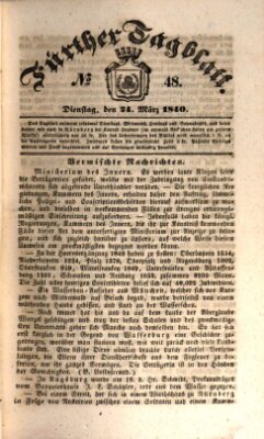 Fürther Tagblatt Dienstag 24. März 1840