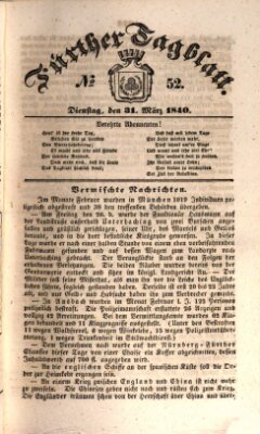 Fürther Tagblatt Dienstag 31. März 1840