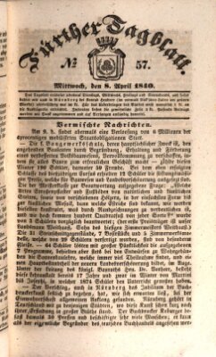 Fürther Tagblatt Mittwoch 8. April 1840