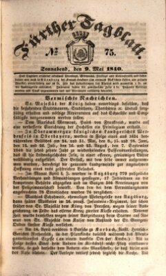 Fürther Tagblatt Samstag 9. Mai 1840