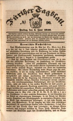 Fürther Tagblatt Freitag 5. Juni 1840