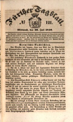 Fürther Tagblatt Mittwoch 29. Juli 1840