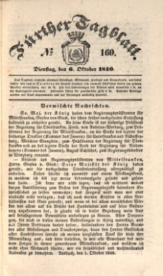 Fürther Tagblatt Dienstag 6. Oktober 1840