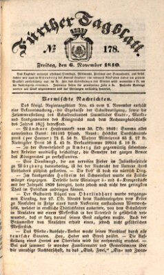 Fürther Tagblatt Freitag 6. November 1840