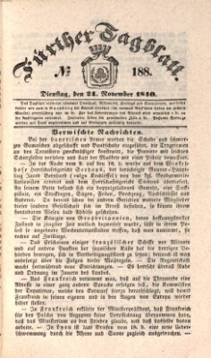 Fürther Tagblatt Dienstag 24. November 1840