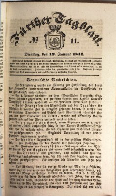 Fürther Tagblatt Dienstag 19. Januar 1841