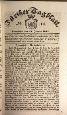 Fürther Tagblatt Samstag 23. Januar 1841