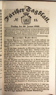 Fürther Tagblatt Dienstag 26. Januar 1841