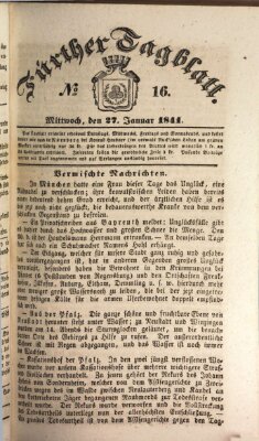 Fürther Tagblatt Mittwoch 27. Januar 1841