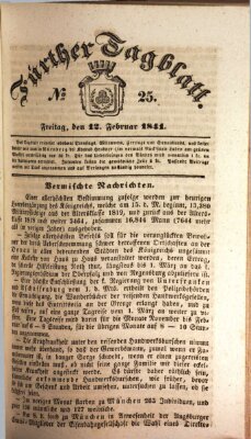 Fürther Tagblatt Freitag 12. Februar 1841