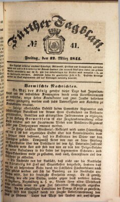 Fürther Tagblatt Freitag 12. März 1841