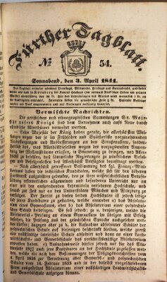 Fürther Tagblatt Samstag 3. April 1841