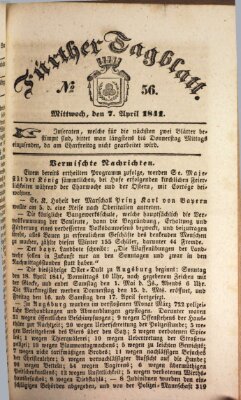 Fürther Tagblatt Wednesday 7. April 1841