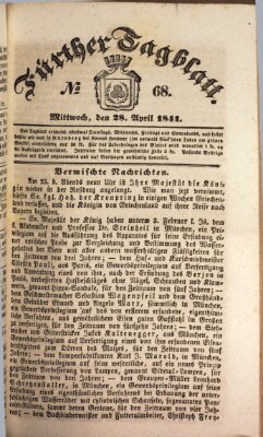 Fürther Tagblatt Mittwoch 28. April 1841