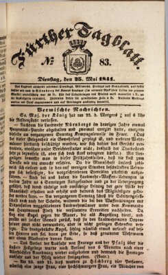 Fürther Tagblatt Dienstag 25. Mai 1841