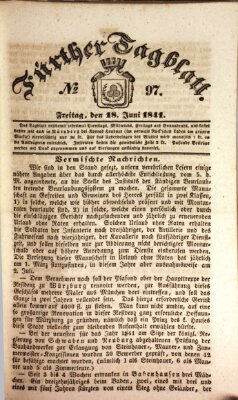 Fürther Tagblatt Freitag 18. Juni 1841