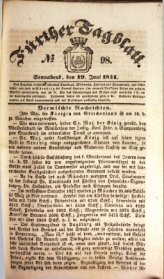 Fürther Tagblatt Samstag 19. Juni 1841