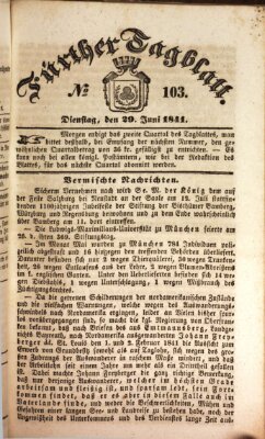 Fürther Tagblatt Dienstag 29. Juni 1841