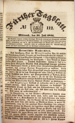 Fürther Tagblatt Mittwoch 14. Juli 1841