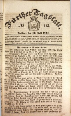 Fürther Tagblatt Freitag 16. Juli 1841