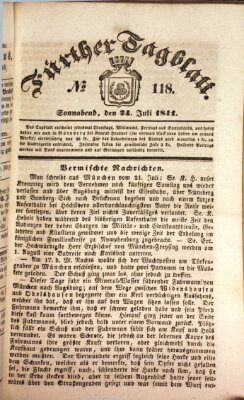 Fürther Tagblatt Samstag 24. Juli 1841