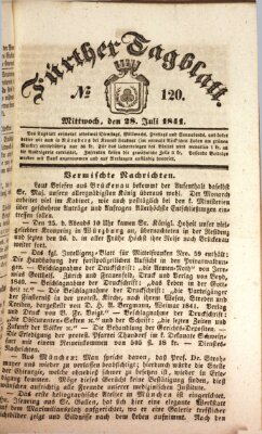 Fürther Tagblatt Mittwoch 28. Juli 1841