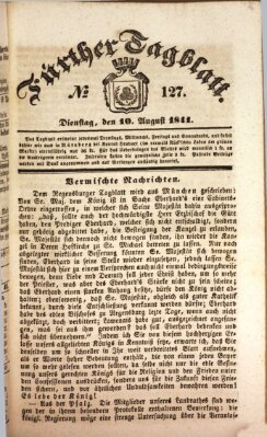 Fürther Tagblatt Dienstag 10. August 1841