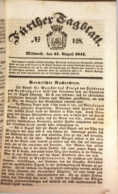Fürther Tagblatt Mittwoch 11. August 1841