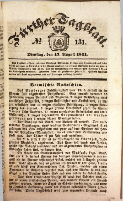 Fürther Tagblatt Dienstag 17. August 1841