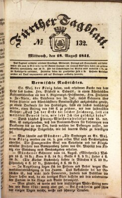 Fürther Tagblatt Mittwoch 18. August 1841