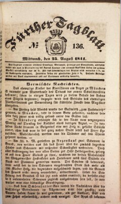 Fürther Tagblatt Mittwoch 25. August 1841