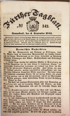 Fürther Tagblatt Samstag 4. September 1841