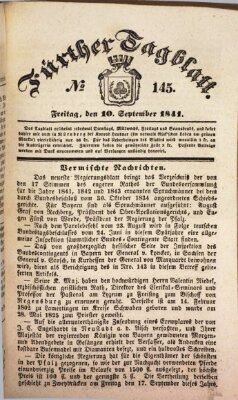 Fürther Tagblatt Freitag 10. September 1841