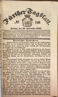 Fürther Tagblatt Freitag 17. September 1841