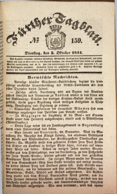 Fürther Tagblatt Dienstag 5. Oktober 1841