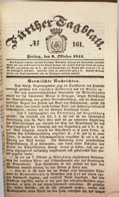 Fürther Tagblatt Freitag 8. Oktober 1841